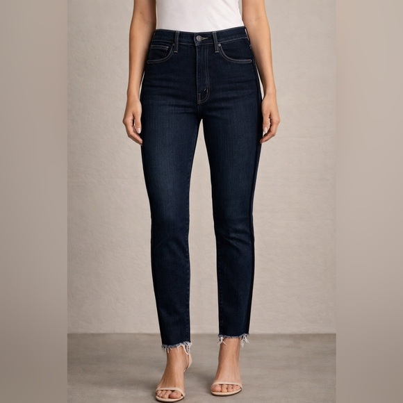 MOTHER Denim - MOTHER Jeans Stunner Zip Ankle Step Fray Sweeping Racer Black Stripe
